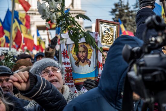 Protest rallies in Moldova