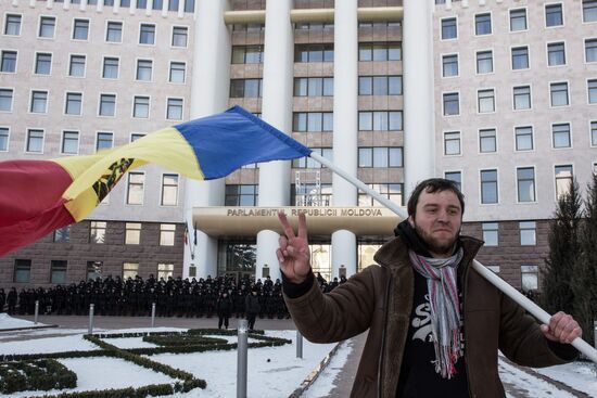 Protest rallies in Moldova