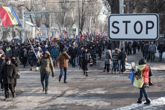 Protest rallies in Moldova