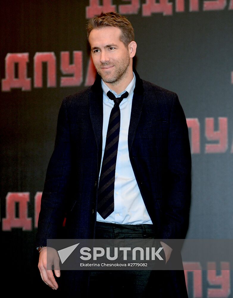 Press conference and photo call of Deadpool's Ryan Reynolds