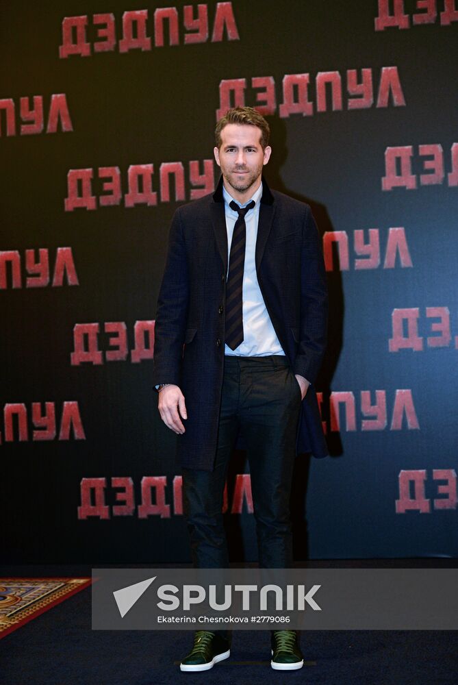 News conference and photocall with Deadpool star Ryan Reynolds