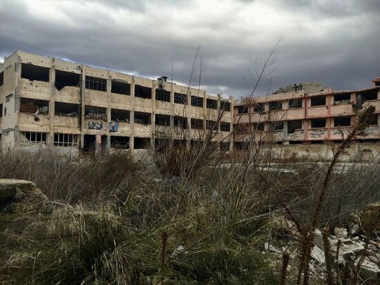 Destruction in Homs, Syria