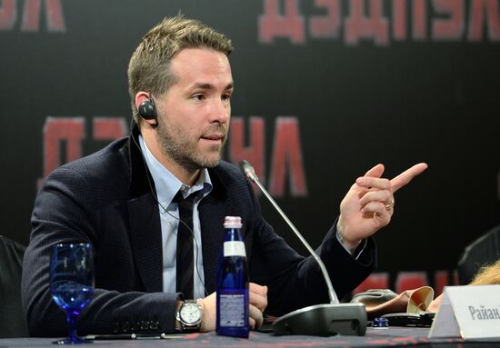 News conference and photocall with Deadpool star Ryan Reynolds