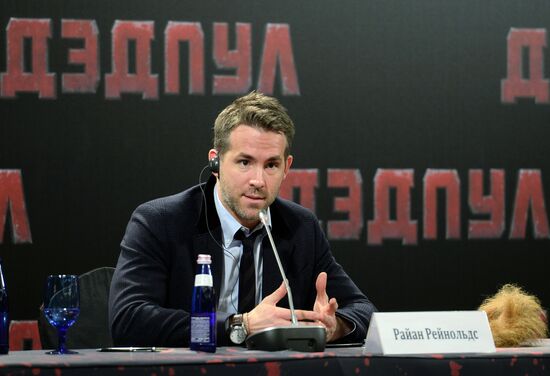 News conference and photocall with Deadpool star Ryan Reynolds