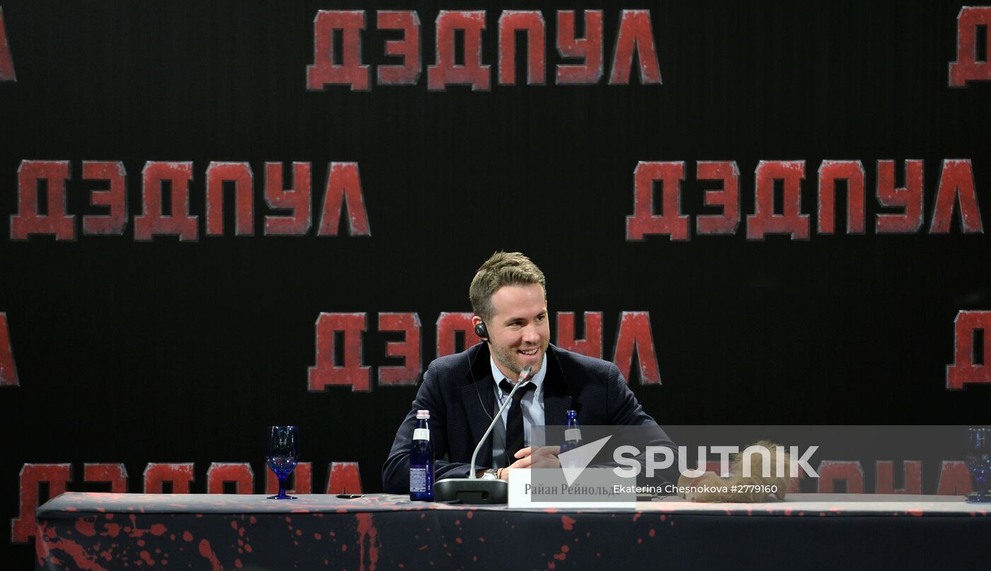News conference and photocall with Deadpool star Ryan Reynolds