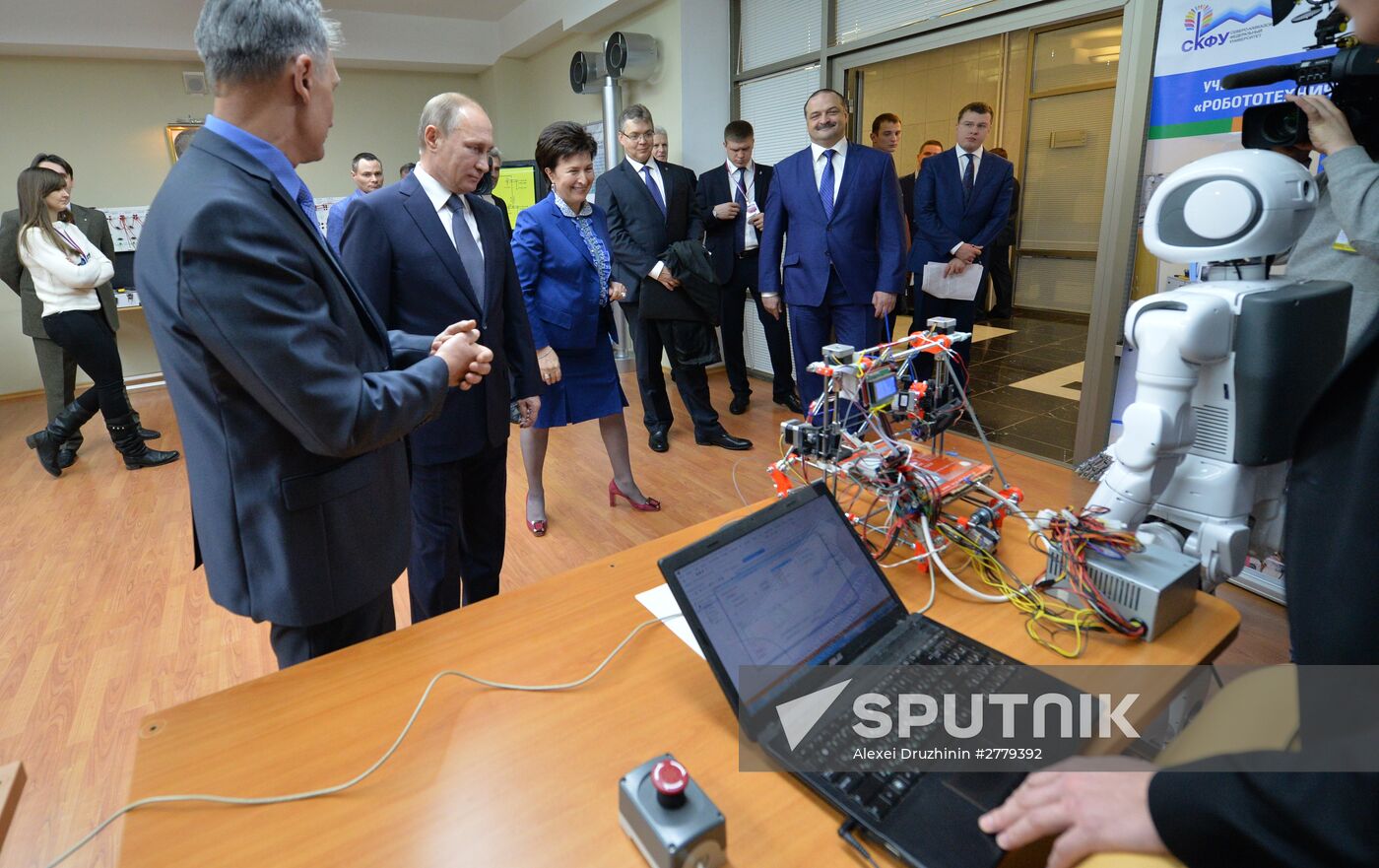 President Putin visits North Caucasus Federal District