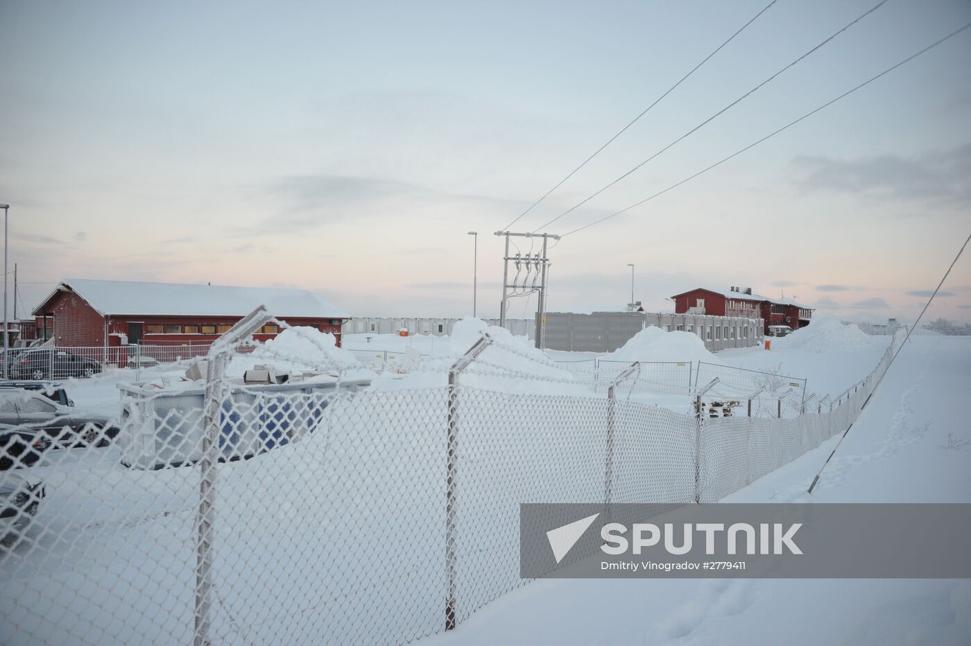 A refugee camp near Kirkenes, northern Norway