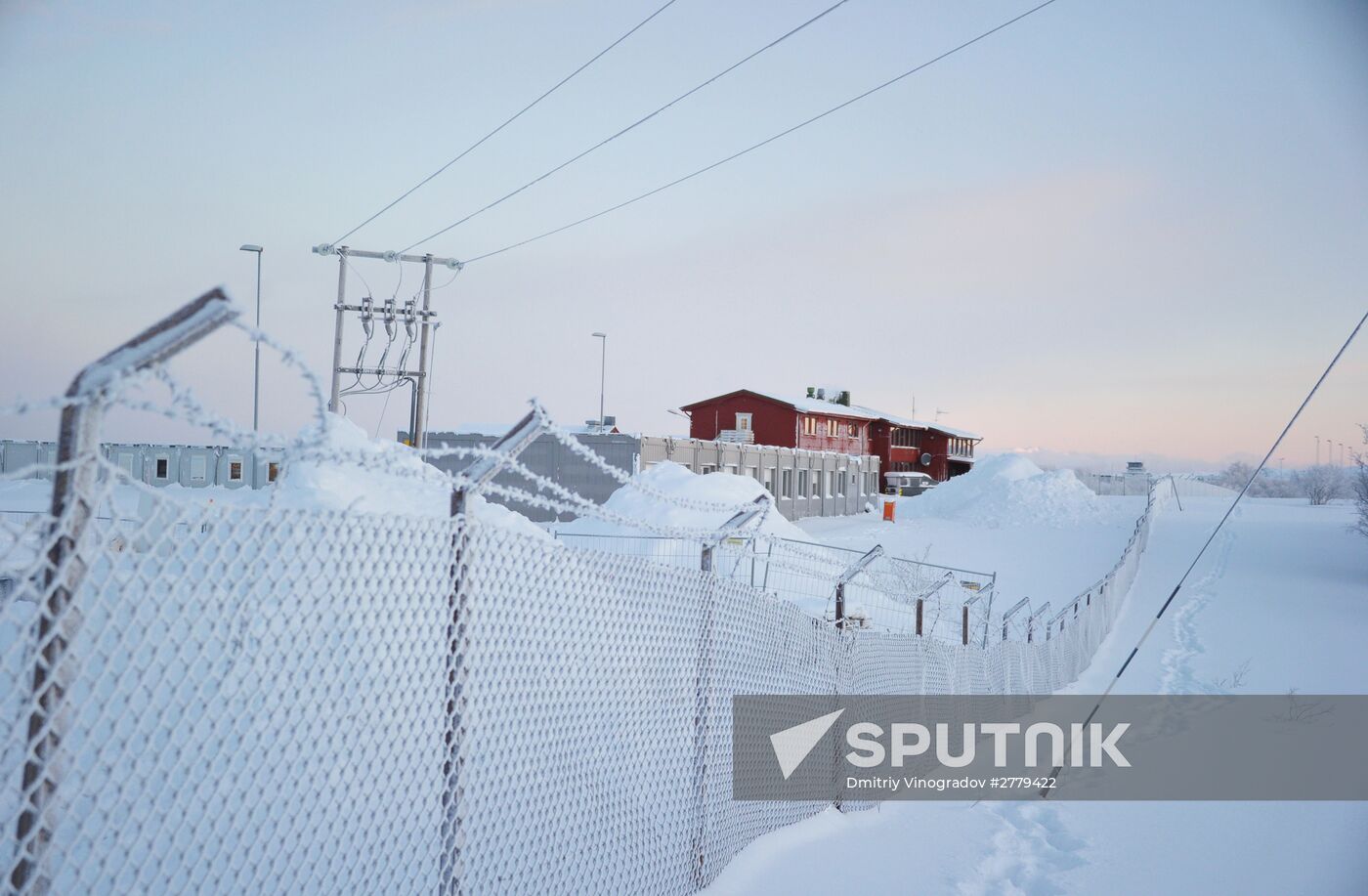 Refugee camp near Kirkenes, northern Norway