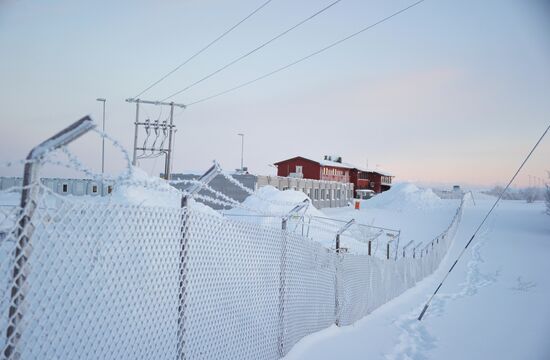 Refugee camp near Kirkenes, northern Norway