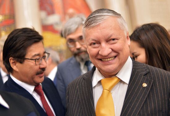 Anatoly Karpov at the 41st USSR Championship (Moscow, 1973