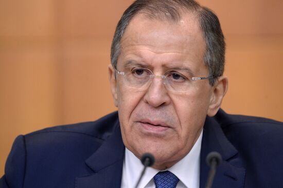 News conference with Russian Foreign Minister Sergei Lavrov
