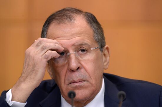 News conference with Russian Foreign Minister Sergei Lavrov