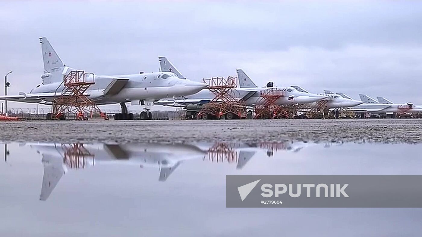 Tupolev Tu-22 M3 strategic bombers hit terrorists in Syria