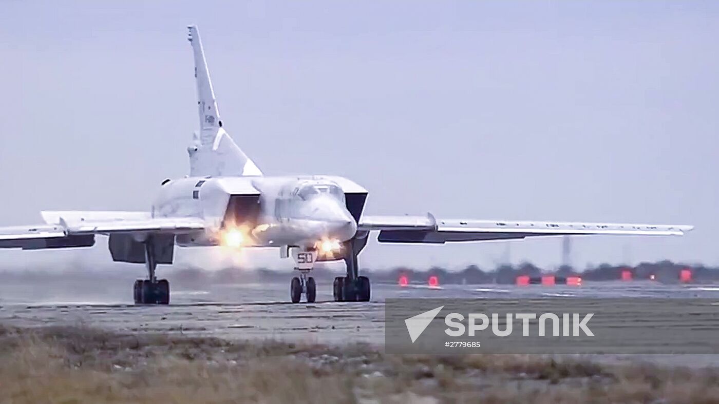 Tupolev Tu-22 M3 strategic bombers hit terrorists in Syria