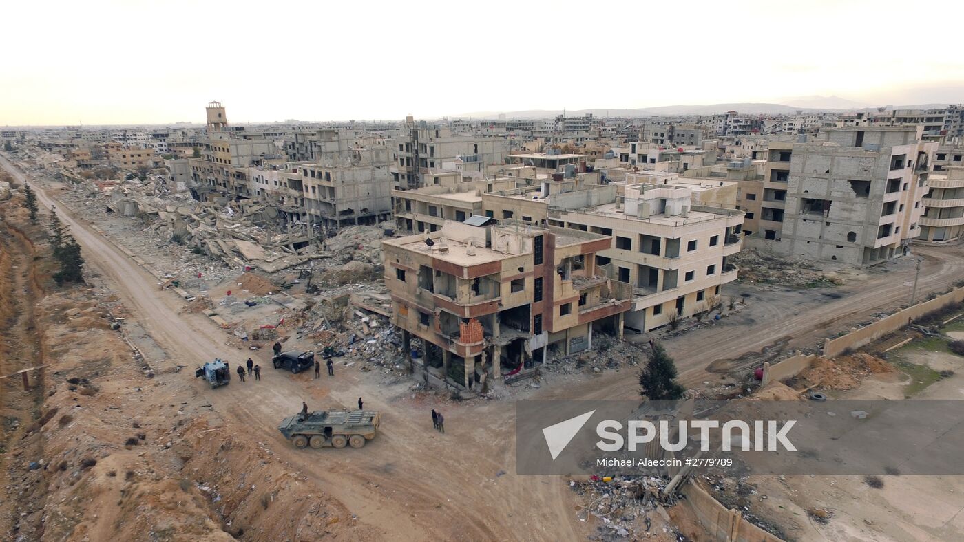 Syrian army fights in Syria's Darayya