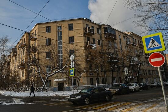 Pogodinskaya Constructivist neighborhood in Moscow