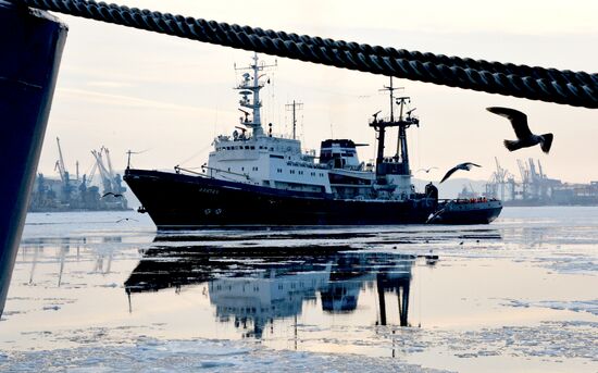 Welcome ceremony for Pacific Fleet's ships in Vladivostok