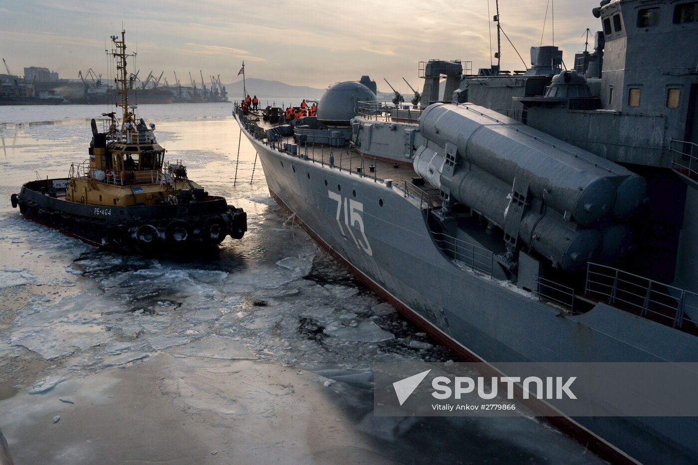 Welcome ceremony for Pacific Fleet's ships in Vladivostok
