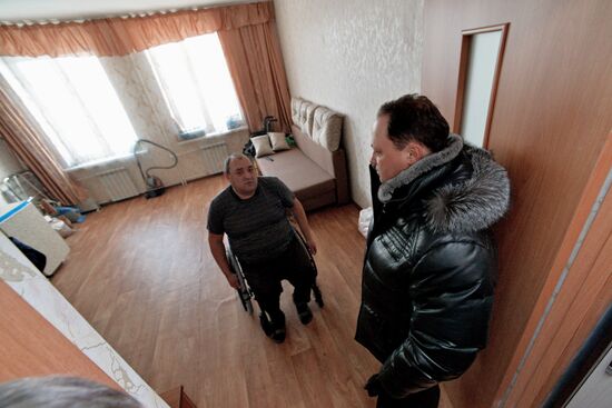 Opening of new houses built as part of the program to relocate people from run-down buildings in Vladivostok