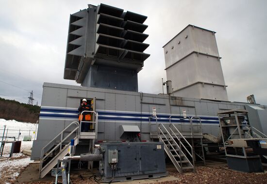 Fifteen mobile gas turbine power plants generate power for Crimea