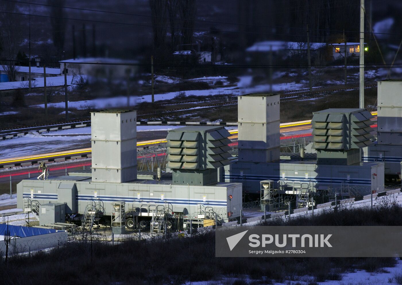 Fifteen mobile gas turbine power plants generate power for Crimea