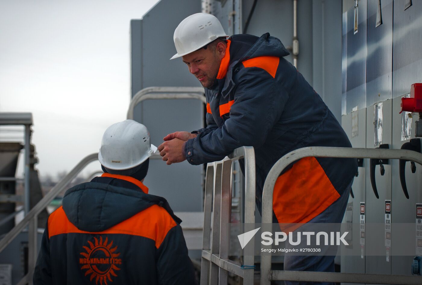 Fifteen mobile gas turbine power plants generate power for Crimea