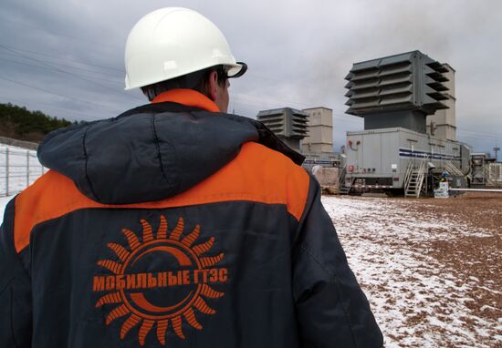 Fifteen mobile gas turbine power plants generate power for Crimea