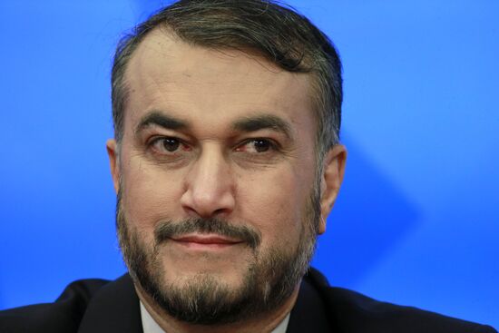 News conference by Iran's Deputy Foreign Minister Hossein Amir-Abdollahian on Middle East situation