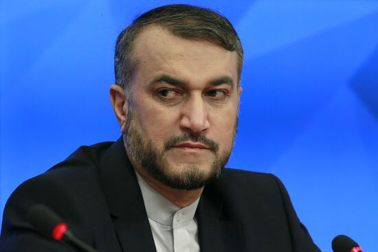News conference by Iran's Deputy Foreign Minister Hossein Amir-Abdollahian on Middle East situation