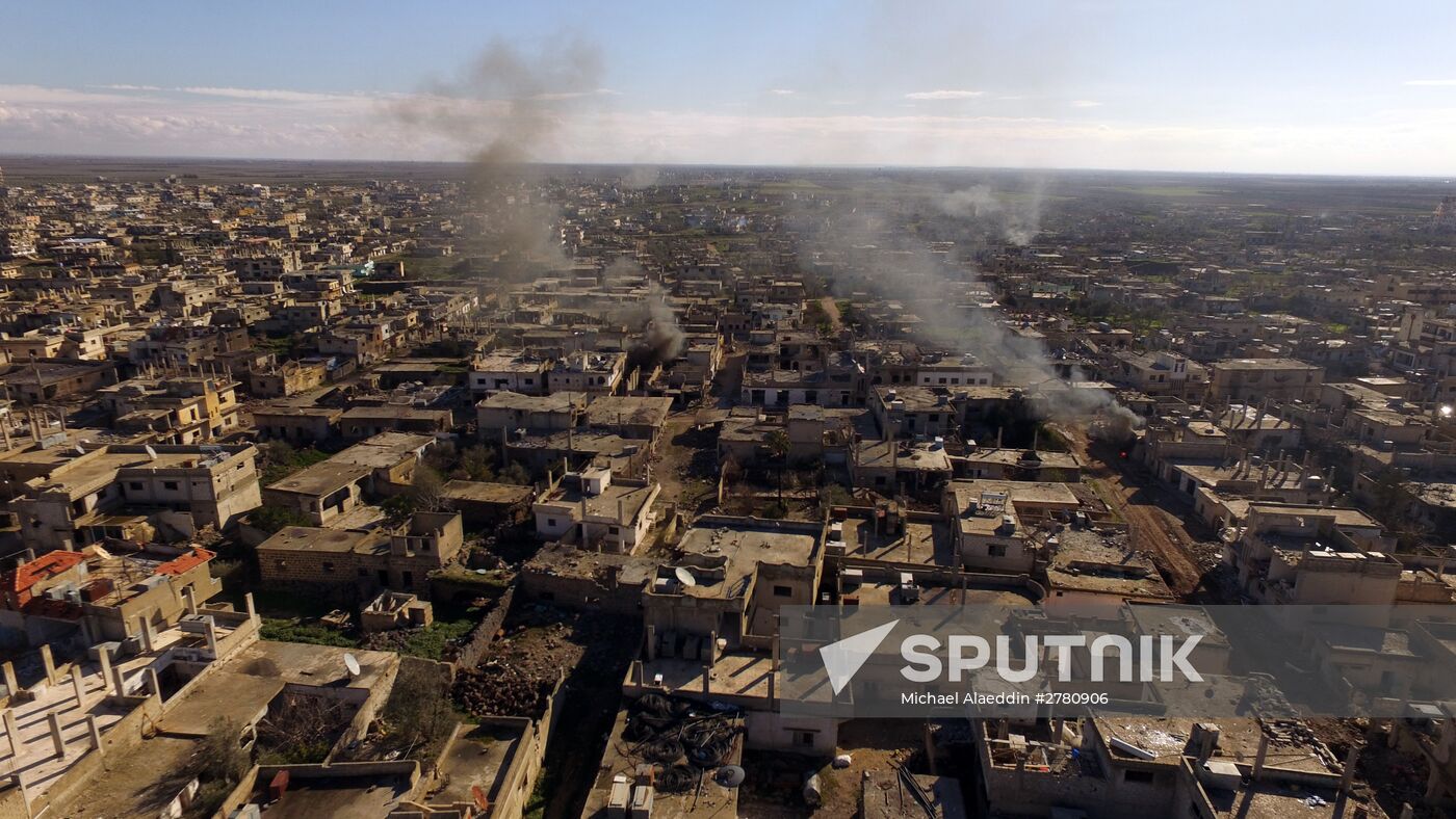 Al-Shaykh Maskin town liberated from ISIS in Syria's Daraa province