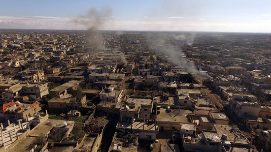Al-Shaykh Maskin town liberated from ISIS in Syria's Daraa province