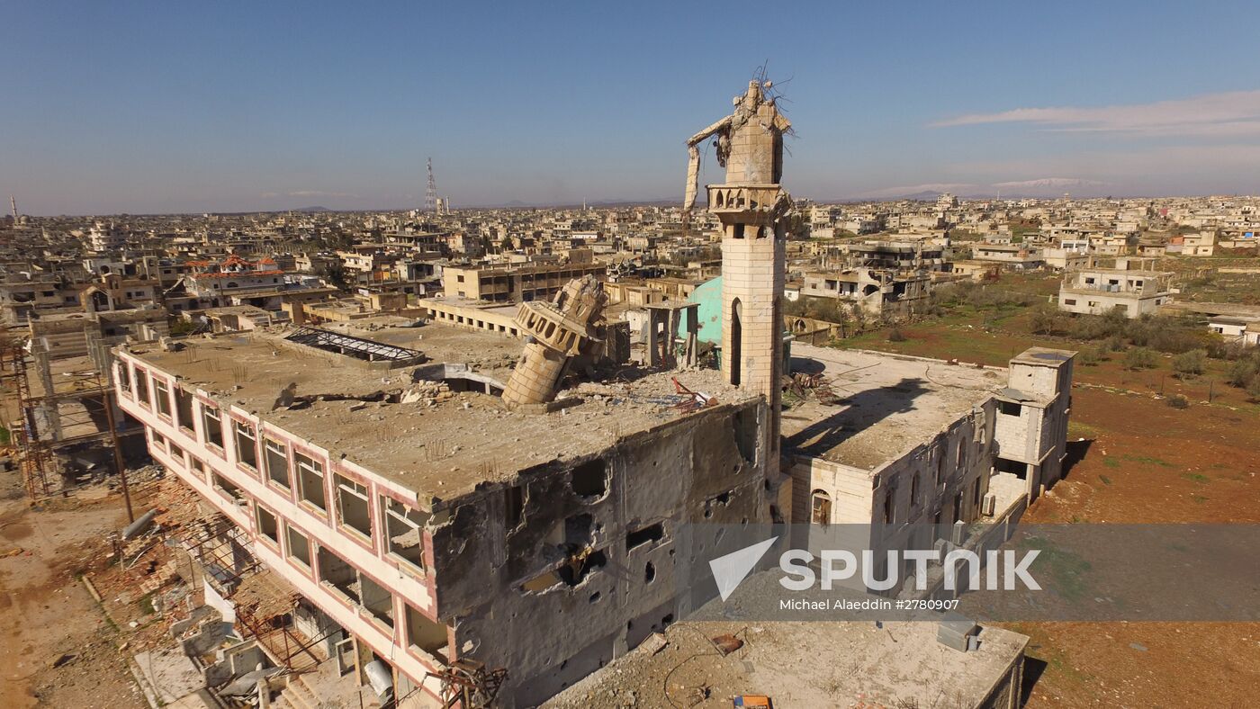 Al-Shaykh Maskin town liberated from ISIS in Syria's Daraa province