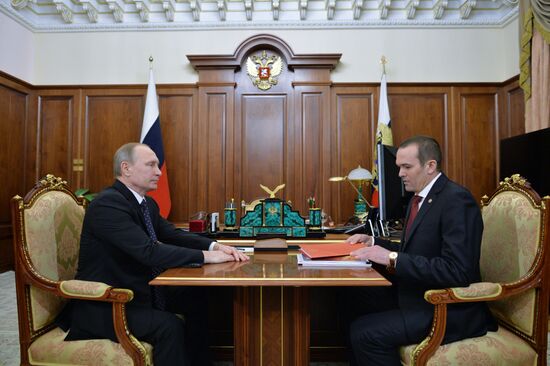 President Putin meets with leader of Chuvashia