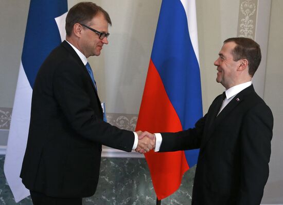 Dmitry Medvedev meets with Prime Minister of Finland in St. Petersburg