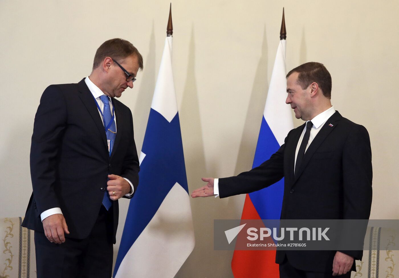 Dmitry Medvedev meets with Prime Minister of Finland in St. Petersburg