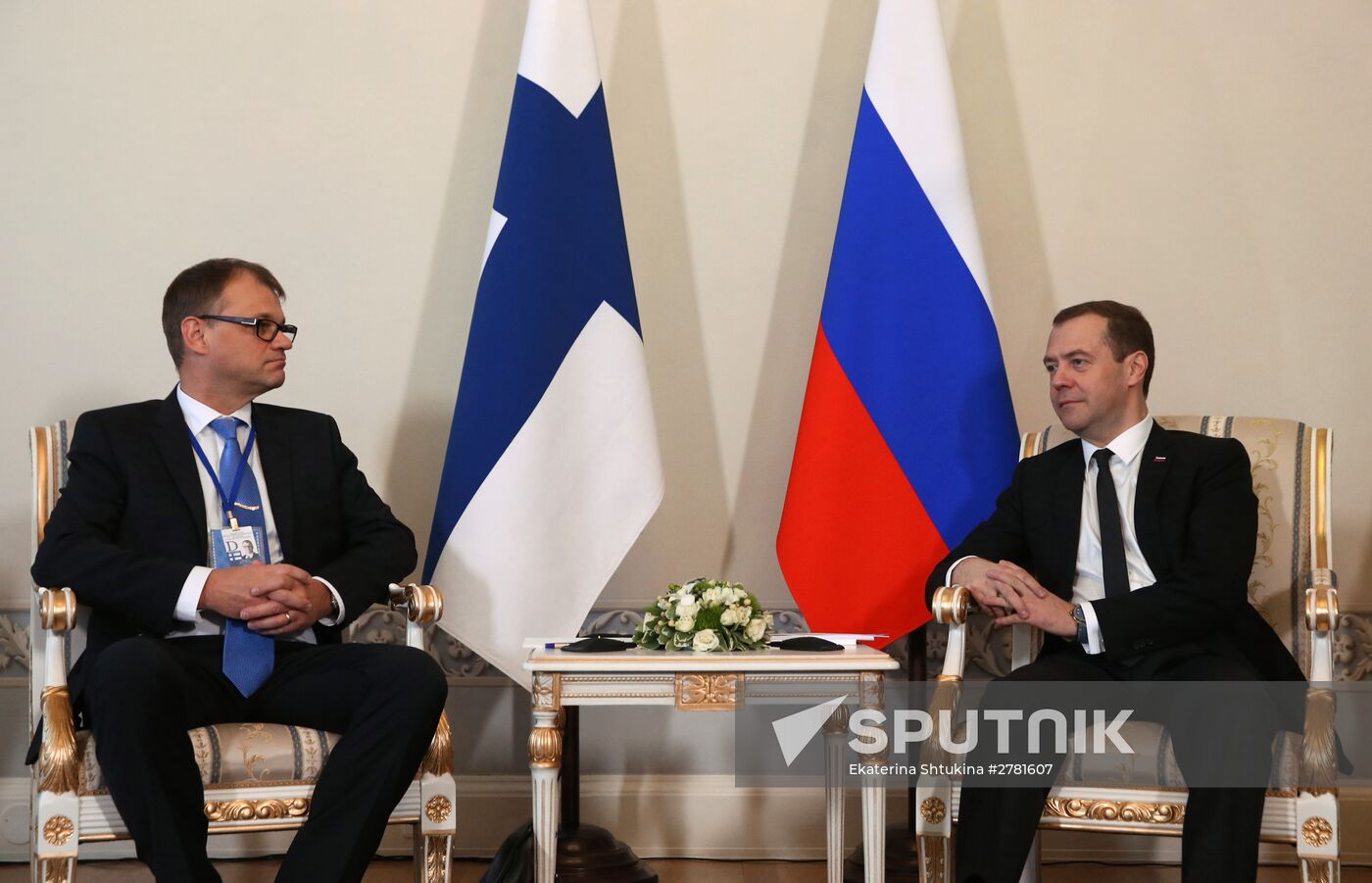 Dmitry Medvedev meets with Prime Minister of Finland in St. Petersburg