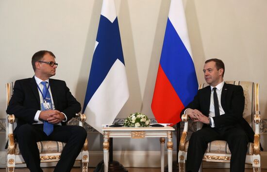 Dmitry Medvedev meets with Prime Minister of Finland in St. Petersburg