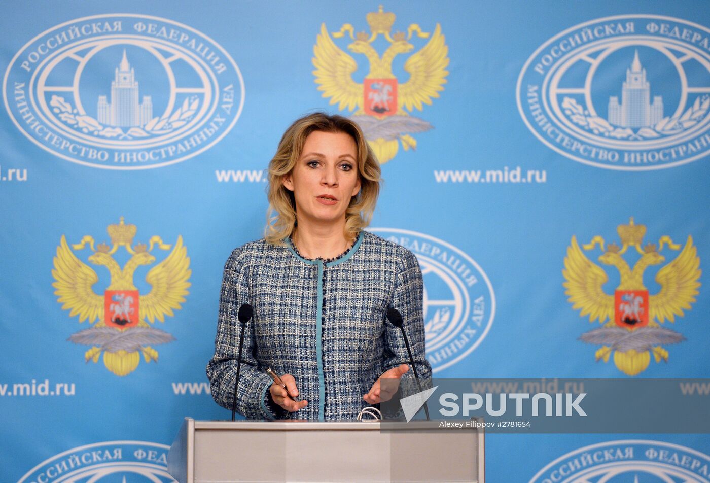 Briefing by Foreign Ministry's spokesperson Maria Zakharova