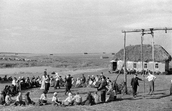 Village circle dance