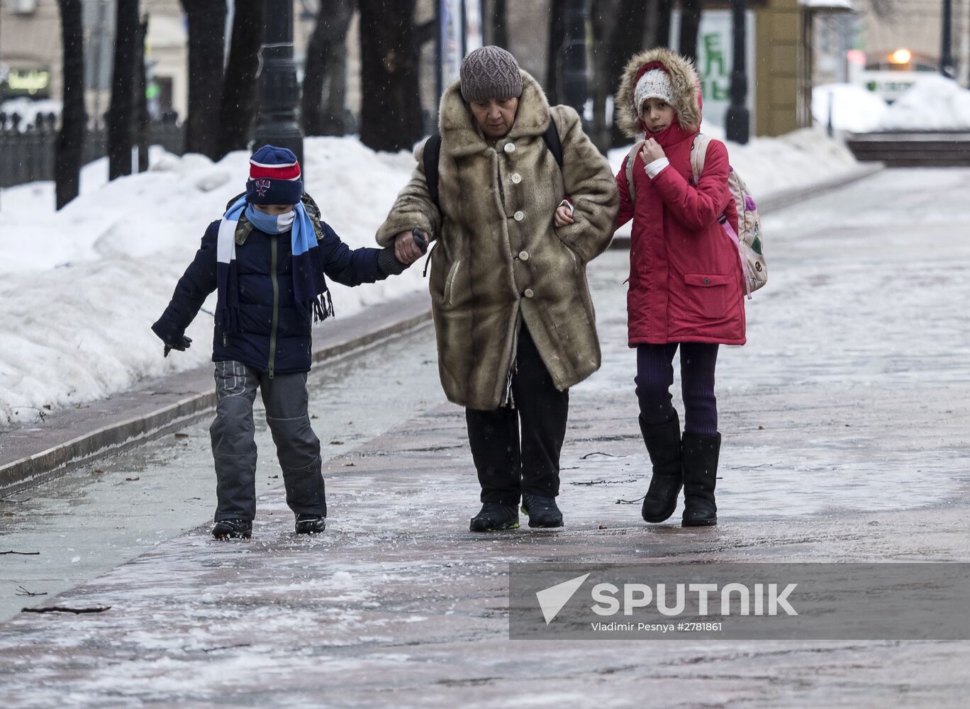 Black ice in Moscow