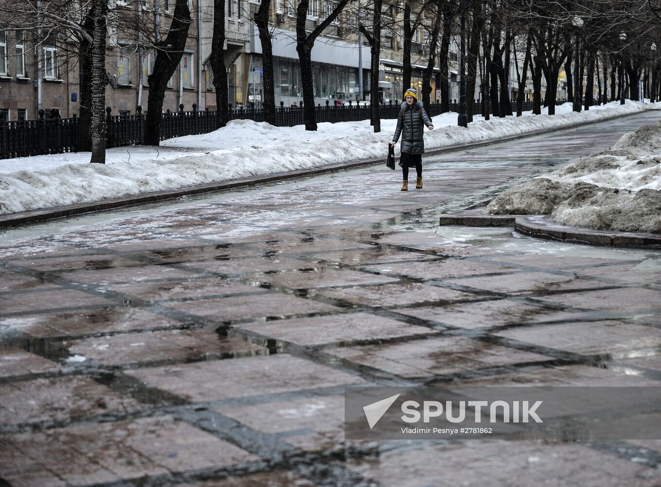 Black ice in Moscow