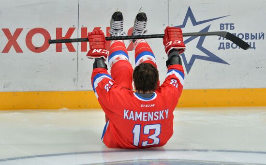 Hockey. World Legends Hockey League. Russia vs Finland