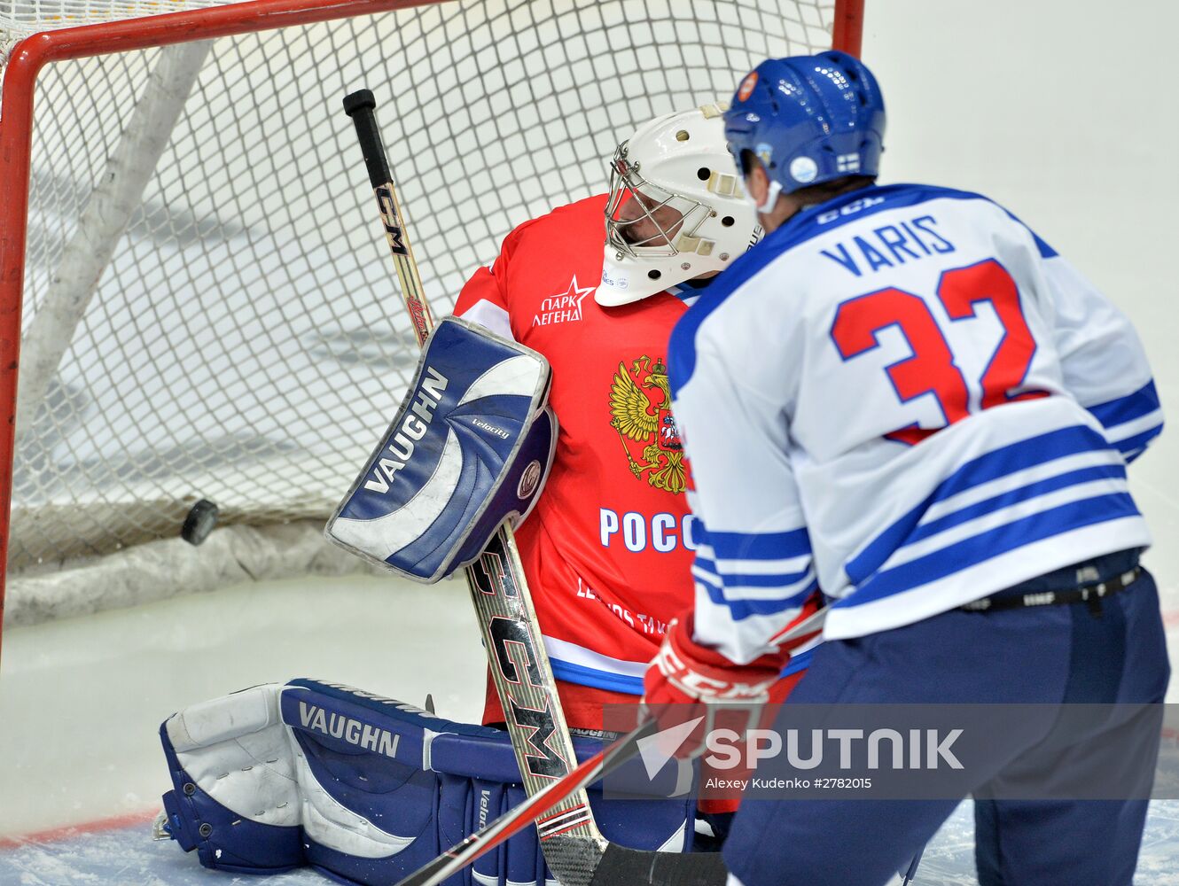 Hockey. World Legends Hockey League. Russia vs Finland