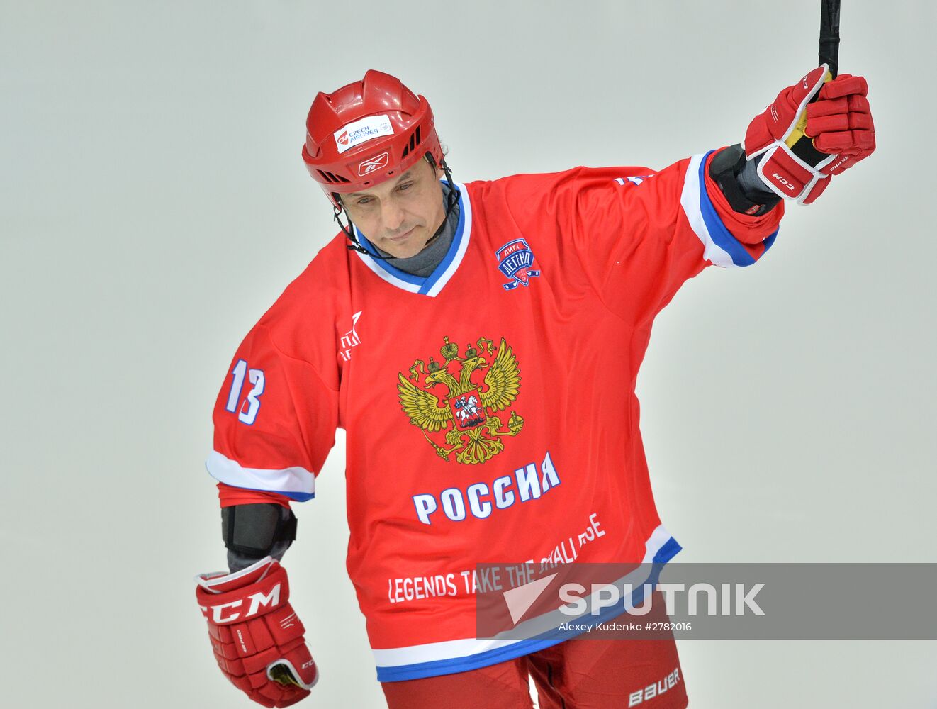 Hockey. World Legends Hockey League. Russia vs Finland