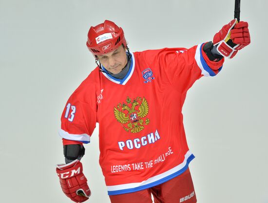 Hockey. World Legends Hockey League. Russia vs Finland