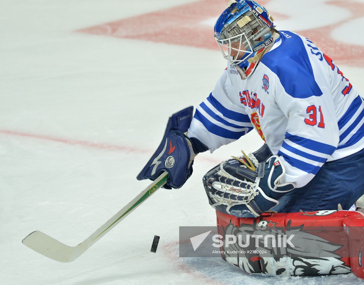Hockey. World Legends Hockey League. Russia vs Finland