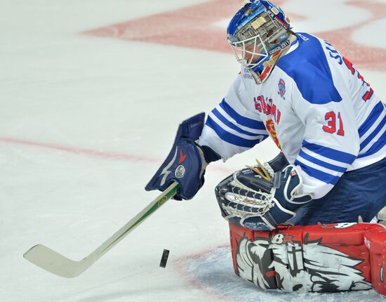 Hockey. World Legends Hockey League. Russia vs Finland
