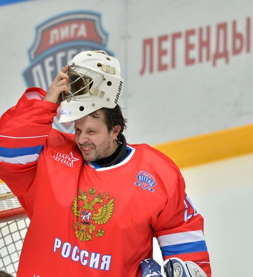 Hockey. World Legends Hockey League. Russia vs Finland