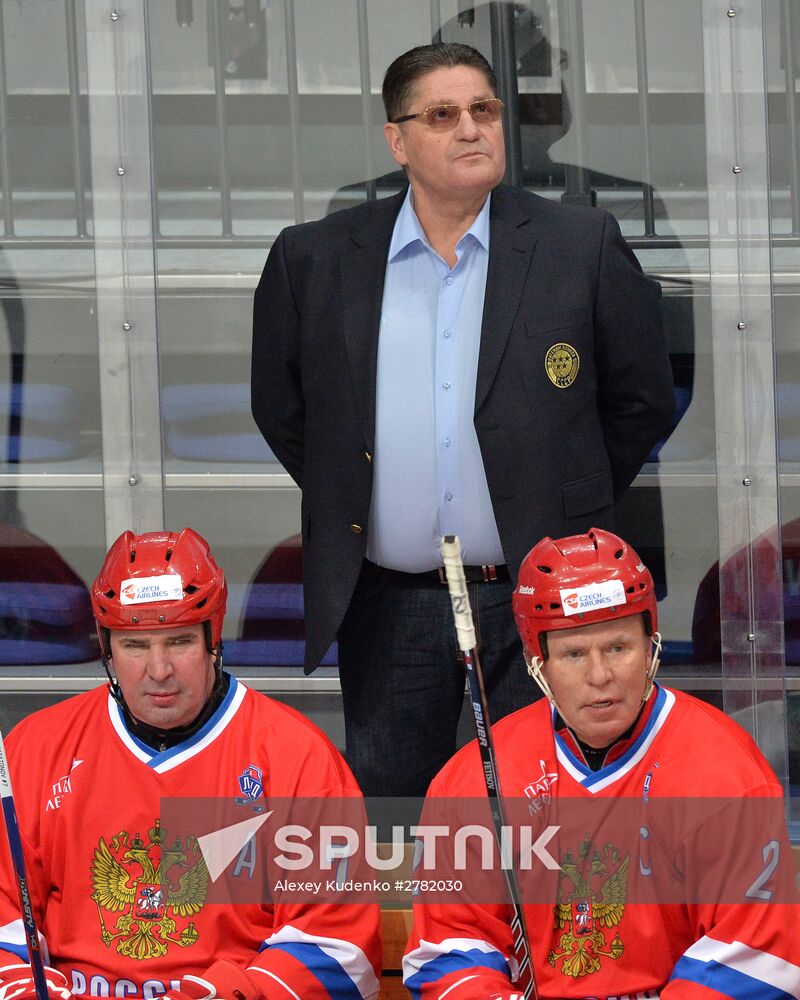 Hockey. World Legends Hockey League. Russia vs Finland