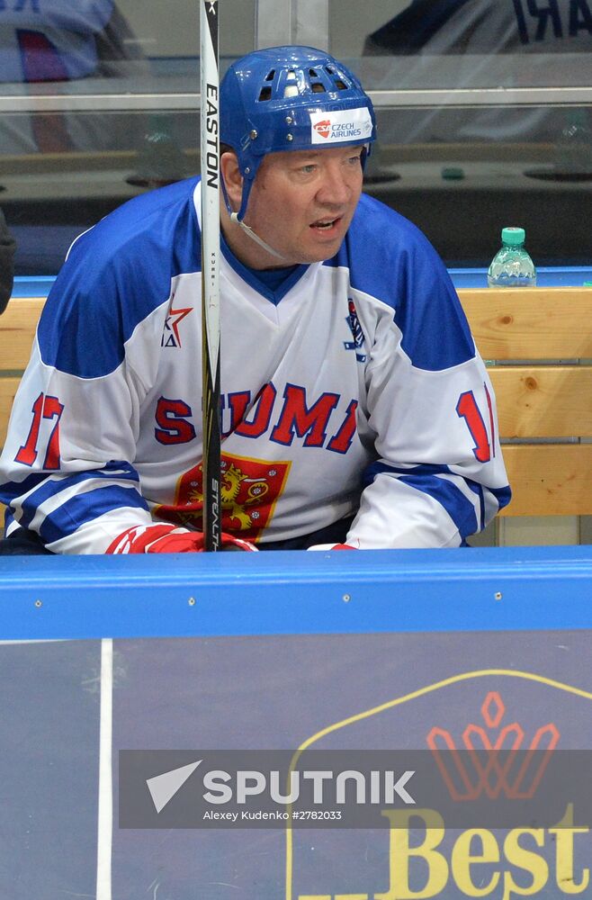 Hockey. World Legends Hockey League. Russia vs Finland